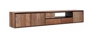 DTP Home Hangend TV-meubel 'Metropole' Teakhout, 235cm