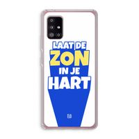 Laat de zon in je hart: Samsung Galaxy A51 5G Transparant Hoesje