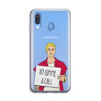 Gimme a call: Samsung Galaxy A40 Transparant Hoesje