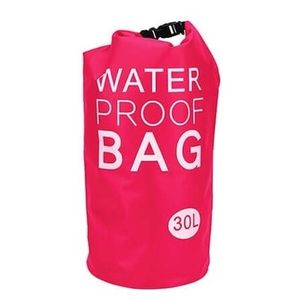 Roze waterdichte strandtas 30 liter   -