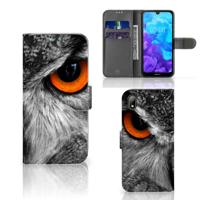 Huawei Y5 (2019) | Telefoonhoesje | Met pasjeshouder | Uil Huawei Y5 (2019) | Telefoonhoesje | Met pasjeshouder | Uil