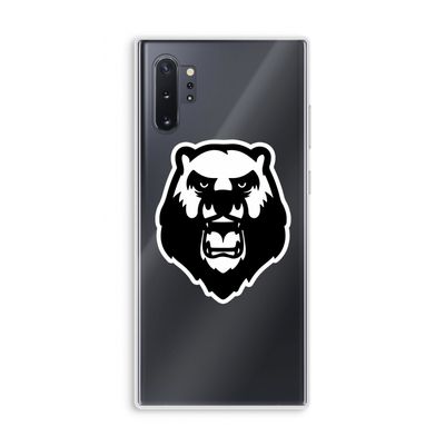 Angry Bear (white): Samsung Galaxy Note 10 Plus Transparant Hoesje