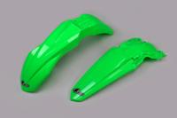 UFO PLAST Mudguard set ufo kawasaki green