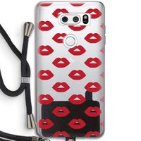 Lips: LG V30 Transparant Hoesje met koord