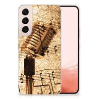 Samsung Galaxy S22 | Siliconen hoesje | met foto Bladmuziek