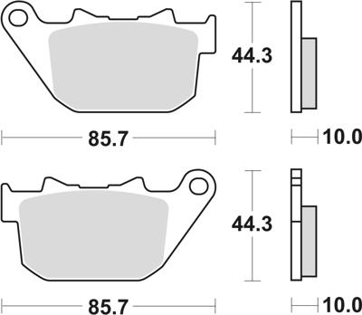 TRW Brake pad mcb 754 sh sintered metal
