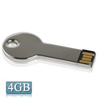 Metal serie Mini USB 2.0 Flash schijf met sleutelhanger (4GB)