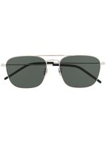 Saint Laurent Eyewear lunettes de soleil 309 à monture aviateur - Argent