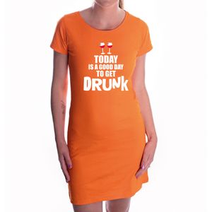 Oranje good day to get drunk dress - Koningsdag jurkje voor dames