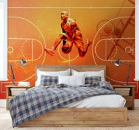 Basketbal collage fotobehang