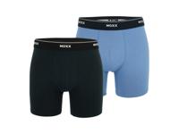 MEXX Set van 2 heren boxers (Donkerblauw/blauw, L)