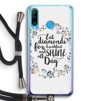Diamonds: Huawei P30 Lite Transparant Hoesje met koord