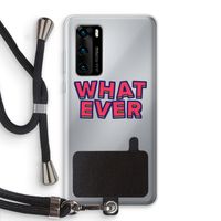 Whatever: Huawei P40 Transparant Hoesje met koord