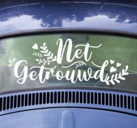 Net getrouwd bruiloft sticker