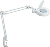 MAULviso loeplamp, LED, met tafelklem 6.3cm, armlengte 2x31cm, 3 dioptrielens, opp 144cm2, wit