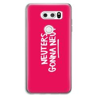 Neuters (roze): LG V30 Transparant Hoesje