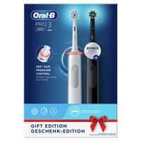 Oral-B Pro 3 - 3900 - Zwarte En Witte Elektrische Tandenborstels Ontworpen Door Braun - thumbnail