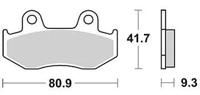 TRW Brake pad mcb 685 srm sintered metal