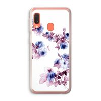 Waterverf bloemen: Samsung Galaxy A20e Transparant Hoesje Waterverf bloemen: Samsung Galaxy A20e Transparant Hoesje