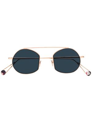Ahlem lunettes de soleil à monture ronde - Métallisé