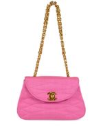 CHANEL Pre-Owned mini sac porté épaule à design matelassé (1992) - Rose