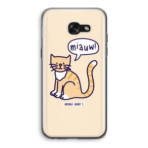 Miauw: Samsung Galaxy A5 (2017) Transparant Hoesje