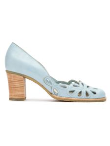 Sarah Chofakian cut out details pumps - Bleu