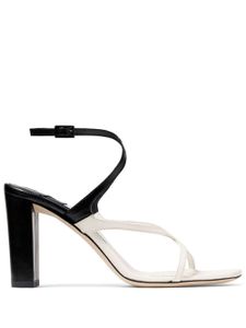 Jimmy Choo sandales Azie 85 mm à design bicolore - Noir