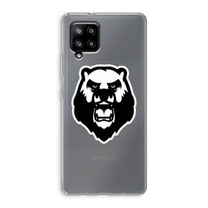 Angry Bear (white): Samsung Galaxy A42 5G Transparant Hoesje