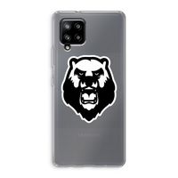 Angry Bear (white): Samsung Galaxy A42 5G Transparant Hoesje