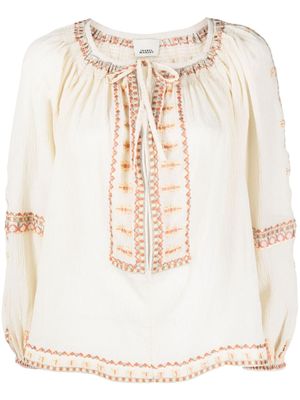 ISABEL MARANT blouse Clive à sequins - Tons neutres