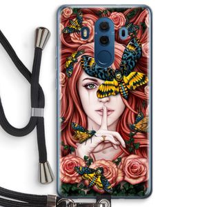 Lady Moth: Huawei Mate 10 Pro Transparant Hoesje met koord