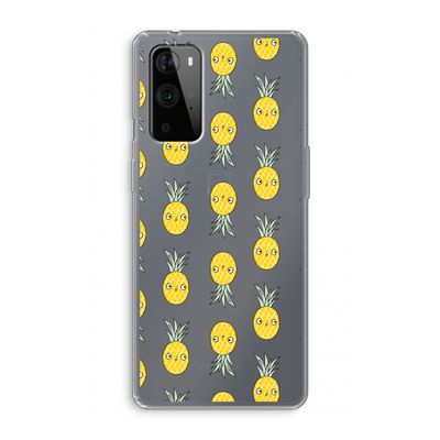 Ananas: OnePlus 9 Pro Transparant Hoesje