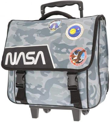 Bagtrotter schooltas met wieltjes 38 x 14 x 34 cm polyester grijs Bagtrotter schooltas met wieltjes 38 x 14 x 34 cm polyester grijs