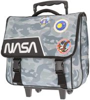 Bagtrotter schooltas met wieltjes 38 x 14 x 34 cm polyester grijs - thumbnail