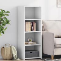 Hoge kast 45x41x124 cm bewerkt hout wit