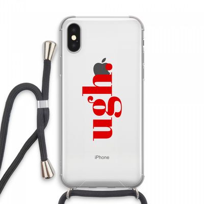 Ugh: iPhone XS Max Transparant Hoesje met koord
