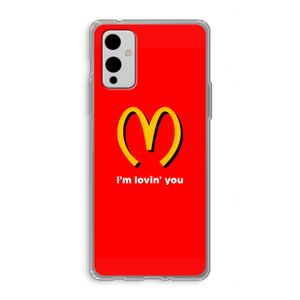 I'm lovin' you: OnePlus 9 Transparant Hoesje