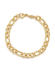 Nialaya Jewelry bracelet en maille figaro 6 mm - Or