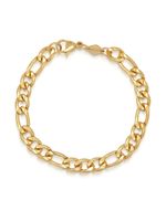 Nialaya Jewelry bracelet en maille figaro 6 mm - Or - thumbnail