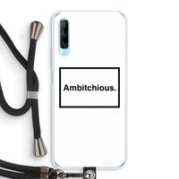 Ambitchious: Huawei P Smart Pro Transparant Hoesje met koord
