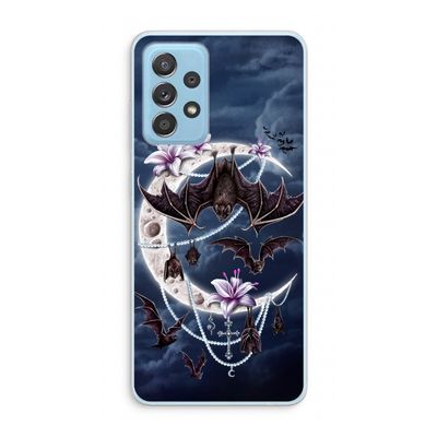 Vleermuizen Maan: Samsung Galaxy A73 Transparant Hoesje
