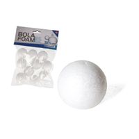 10x Stuks piepschuim hobby/DIY ballen/bollen 2,5 cm   -