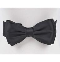 Unique Vintage Elastic Bow Belt Black