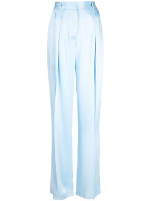 ACT Nº1 pantalon de tailleur à taille haute - Bleu