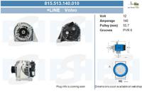 Dynamo / Alternator BV PSH, Spanning (Volt)12V, u.a. für Volvo