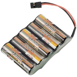 Reely NiMH accupack 6 V 2300 mAh Aantal cellen: 5 AA (penlite) Side by Side JR-bus