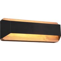 LED Wandlamp - Trion Arbon Up and Down - 13.5W - Warm Wit 3000K - Dimbaar - Rechthoek - Mat Zwart - Aluminium LED Wandlamp - Trion Arbon Up and Down - 13.5W - Warm Wit 3000K - Dimbaar - Rechthoek - Mat Zwart - Aluminium