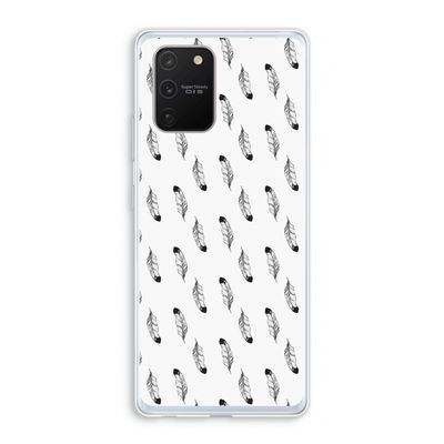 Pluimen: Samsung Galaxy S10 Lite Transparant Hoesje