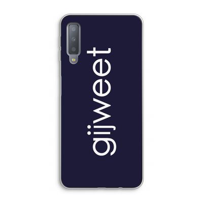 Gijweet: Samsung Galaxy A7 (2018) Transparant Hoesje